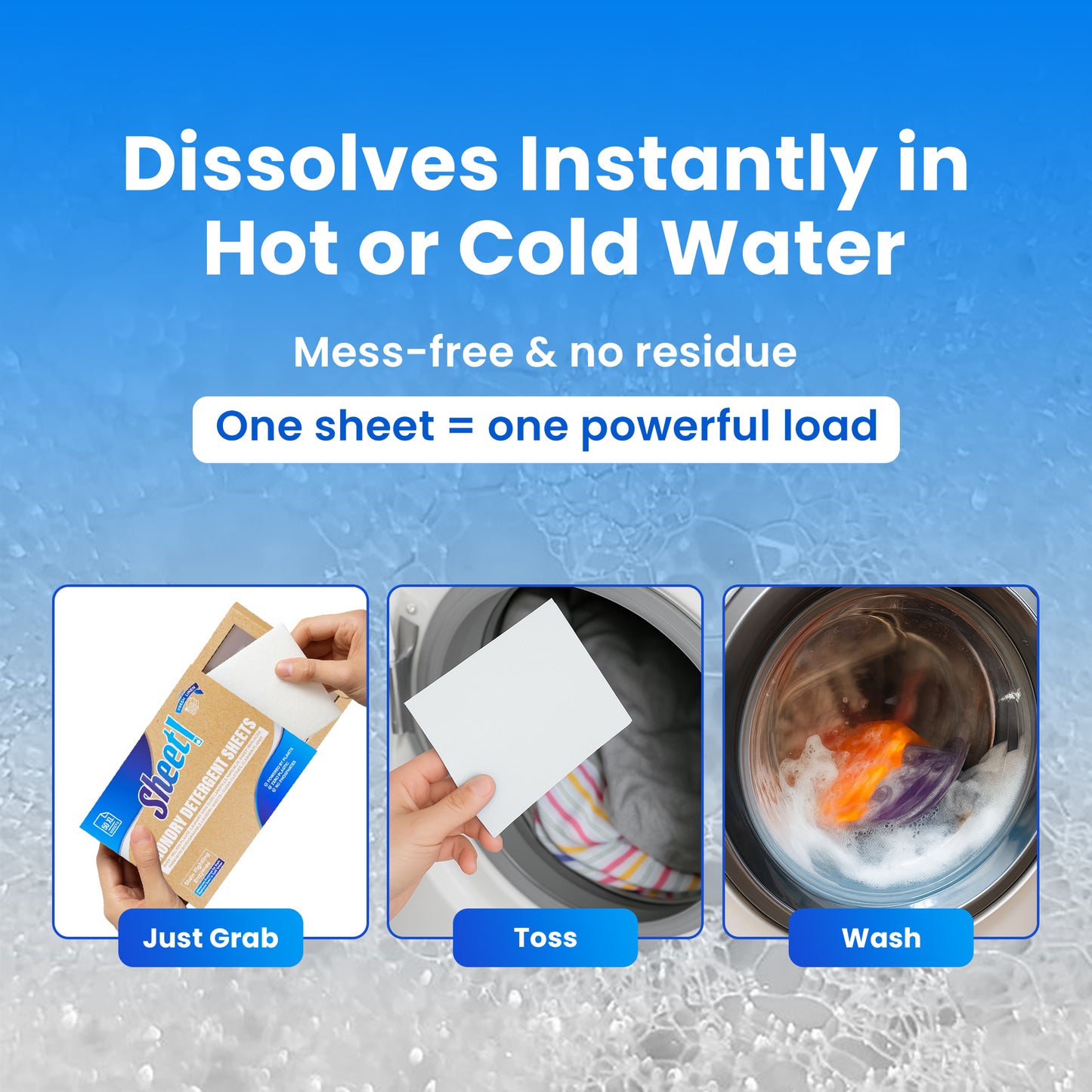 Sheet! Fresh Linen - Laundry Detergent Sheets - 50 XL Sheets (Up to 100 Loads)