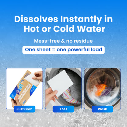 Sheet! Fresh Linen - Laundry Detergent Sheets - 50 XL Sheets (Up to 100 Loads)