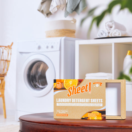 Sheet! Citrus Burst - Laundry Detergent Sheets - 50 XL Sheets (Up to 100 Loads)